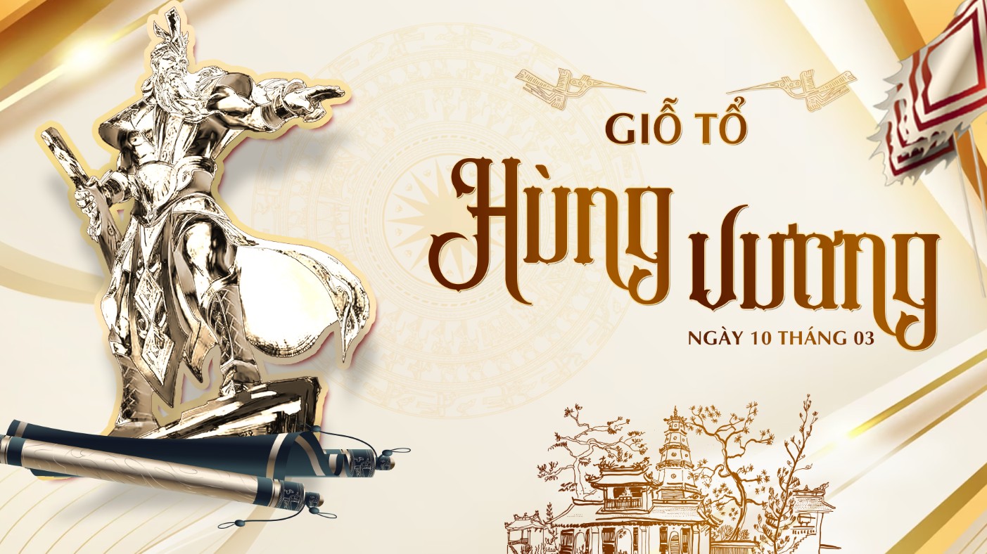 Hung Kings's  Anniversary holiday announcement calender cover poster banner media post poster Vietnamese culture, post thông báo lịch Giỗ Tổ Hùng Vương